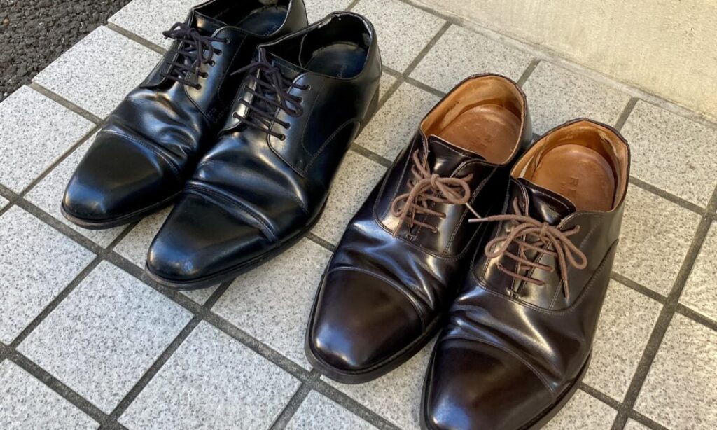 革靴,ビジネスシューズ,靴磨き